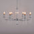 Icicle Chandelier 6 Arms (Silver)