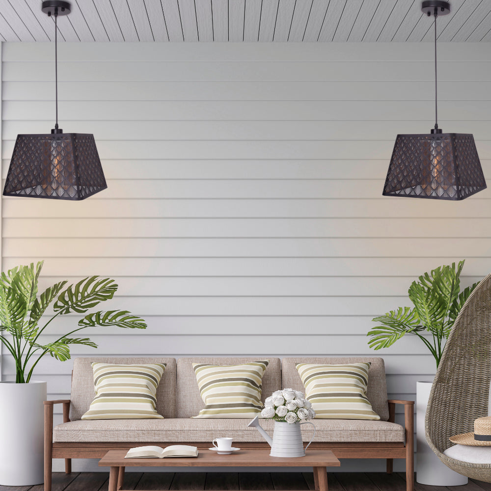 Midrib Pendant Light (Black)