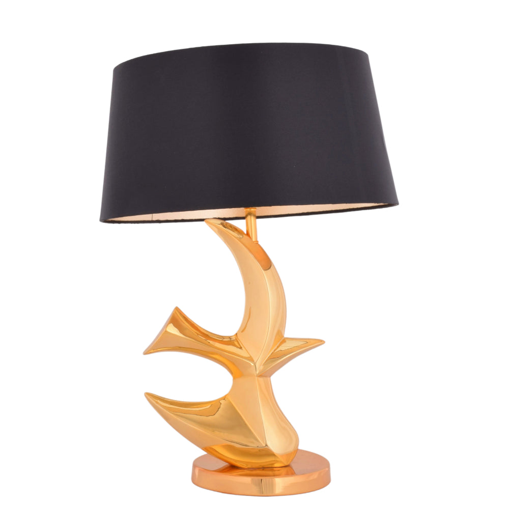 Gilded Dolphin Table Lamp