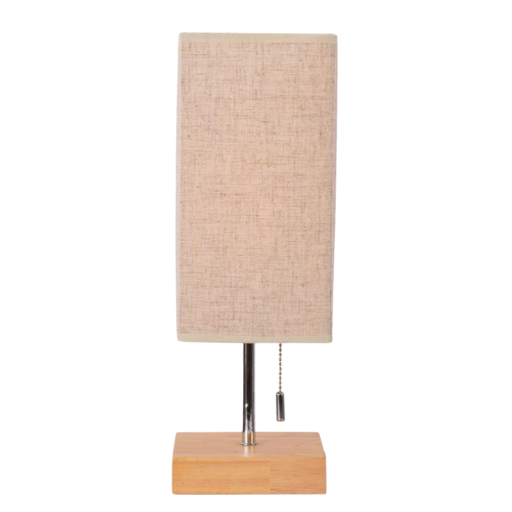 Square Table Lamp Bedside Lamp with Shade