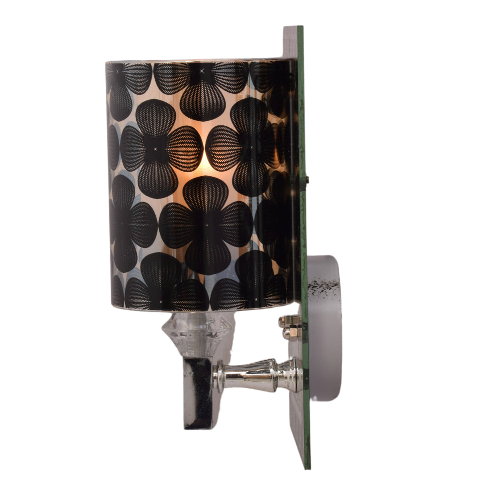 Black Flower Love Wall Light
