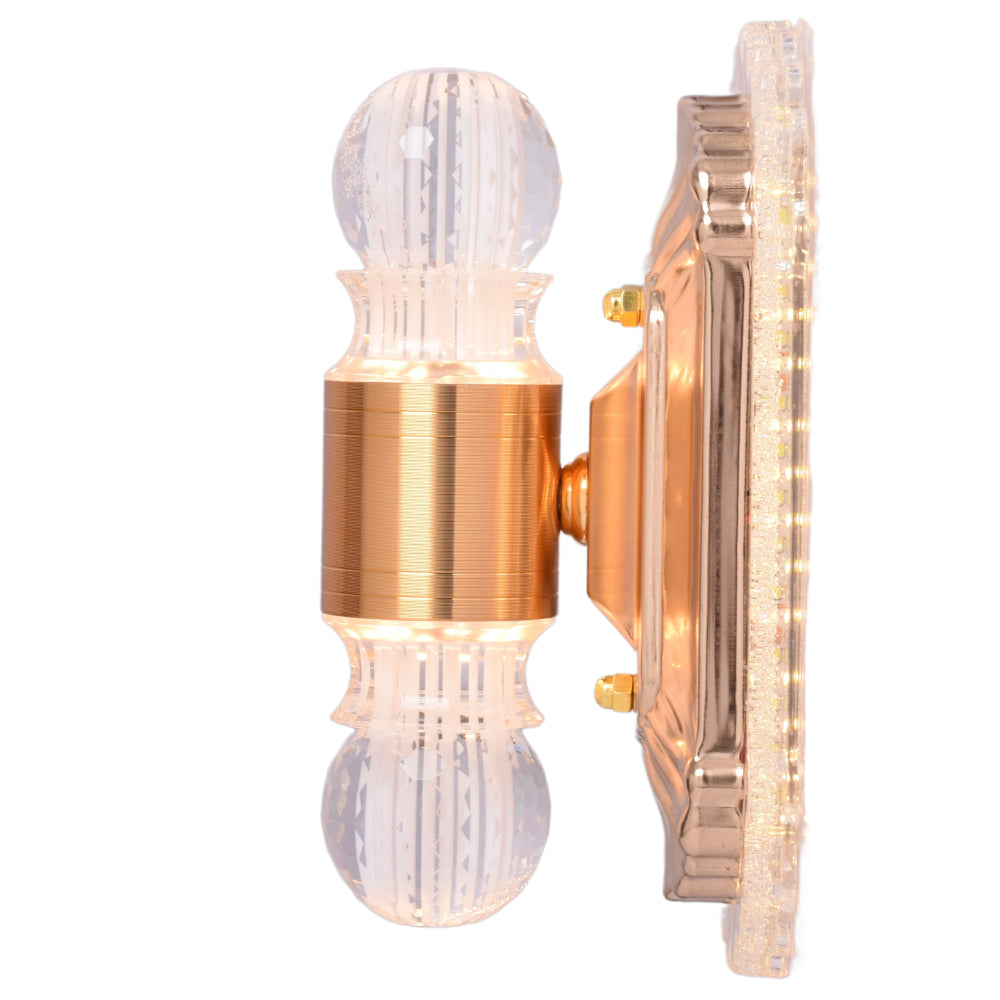 Gold LED Candle Wall Light