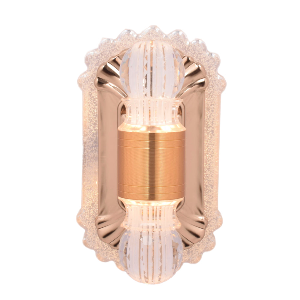 Gold LED Candle Wall Light