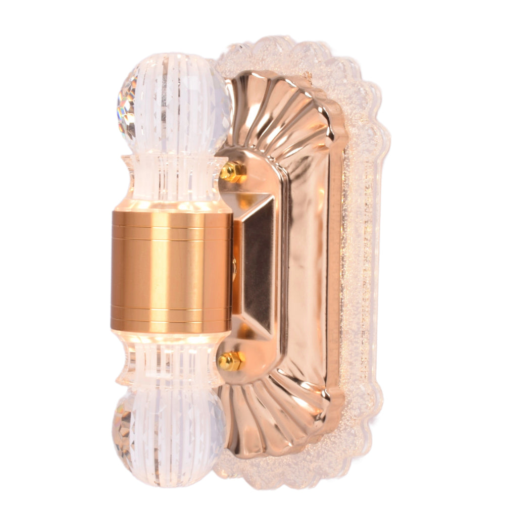 Gold LED Candle Wall Light