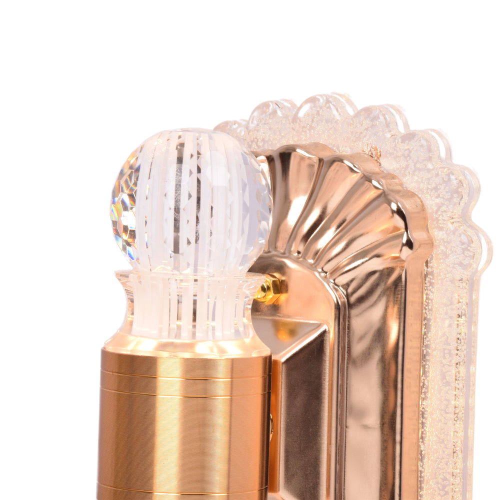 Gold LED Candle Wall Light