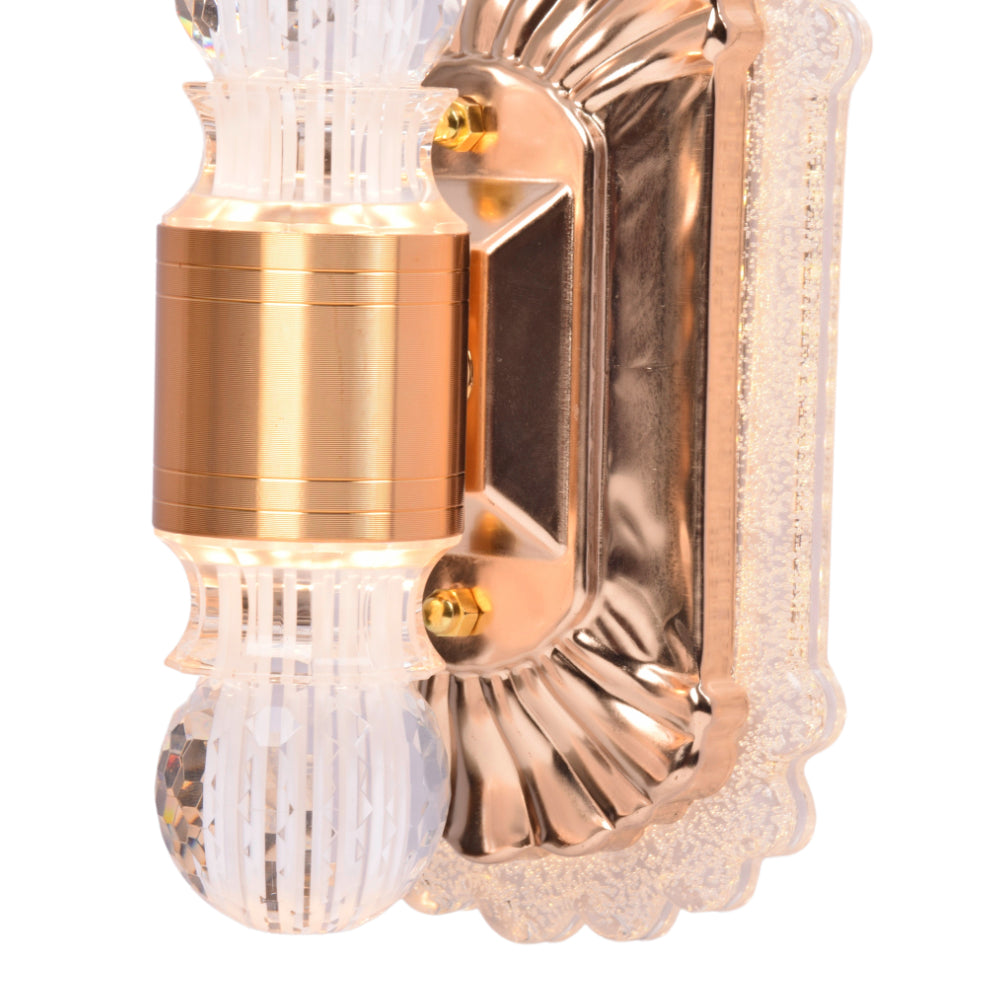 Gold LED Candle Wall Light