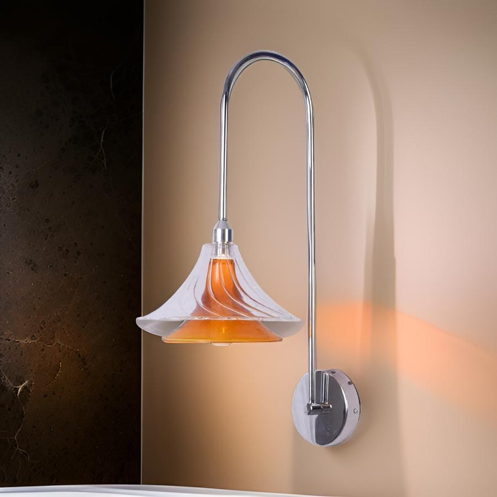 Two Tone Long Arm Wall Light