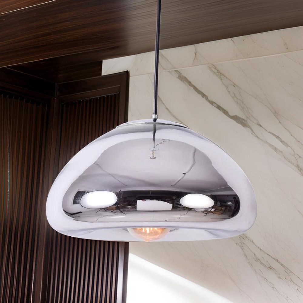 Armstrong Bubble Pendant Light, Chrome