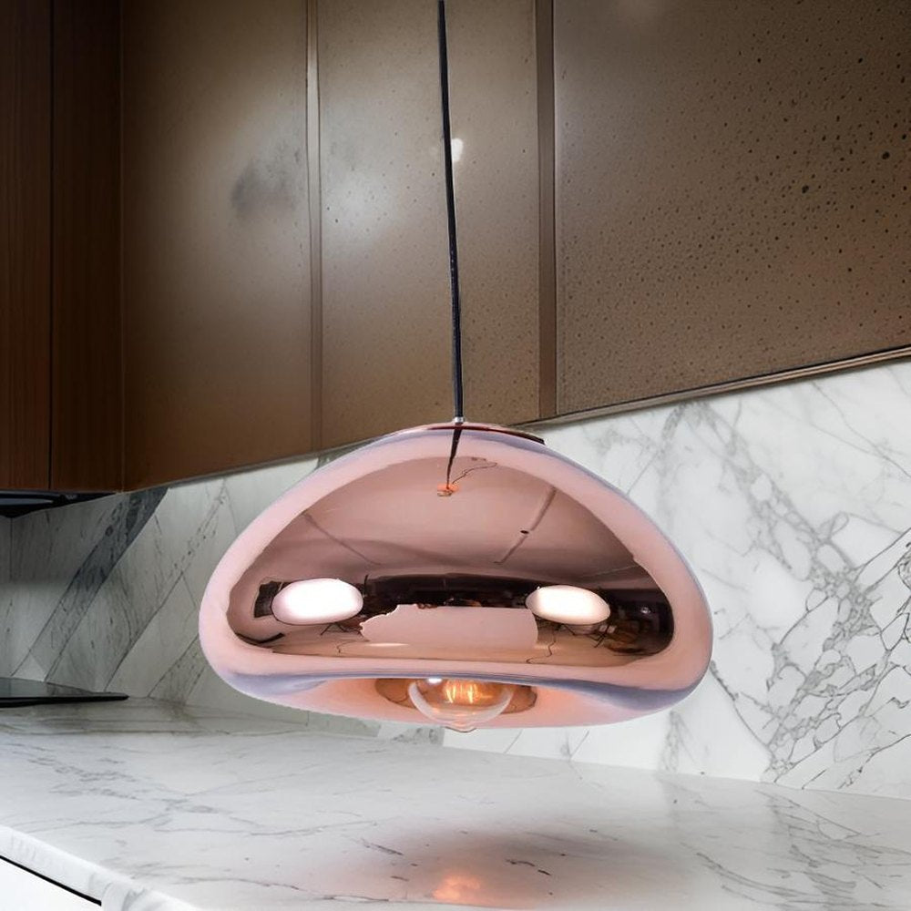 Armstrong Bubble Pendant Light, Rose Gold