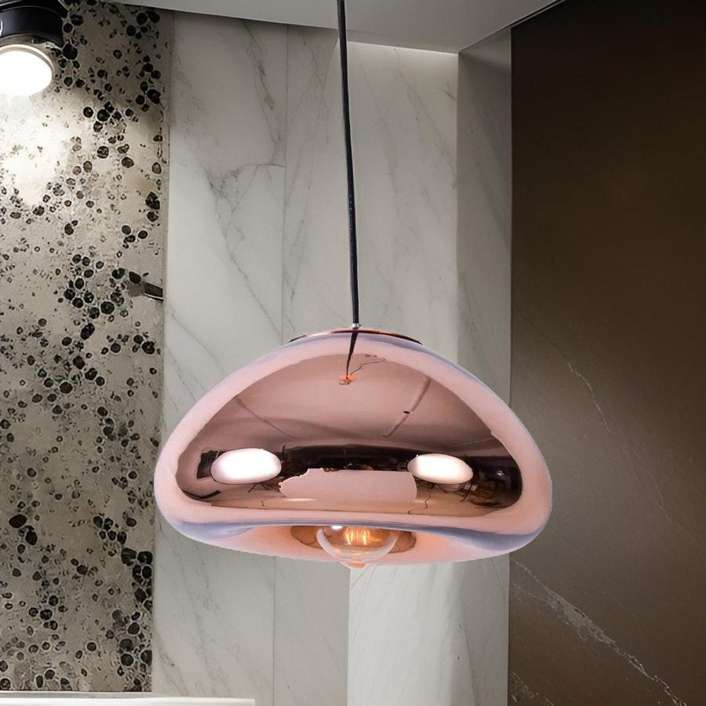 Armstrong Bubble Pendant Light, Rose Gold