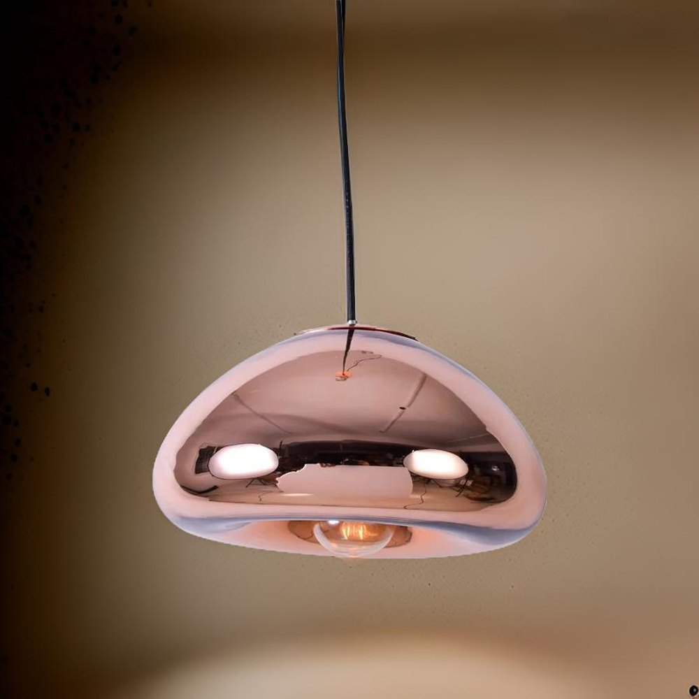 Armstrong Bubble Pendant Light, Rose Gold