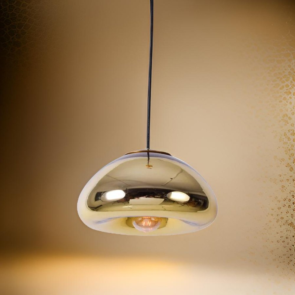 Armstrong Bubble Pendant Light, Gold