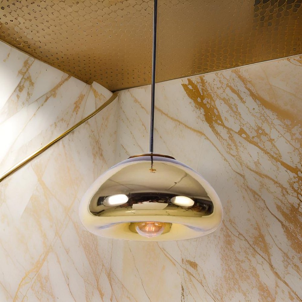 Armstrong Bubble Pendant Light, Gold