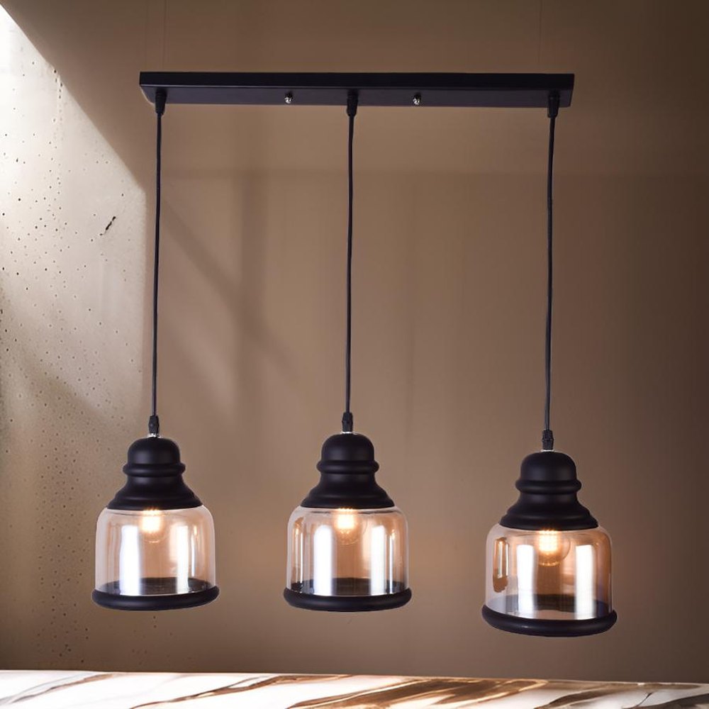 Yorker Pendant Light, 3 Glass