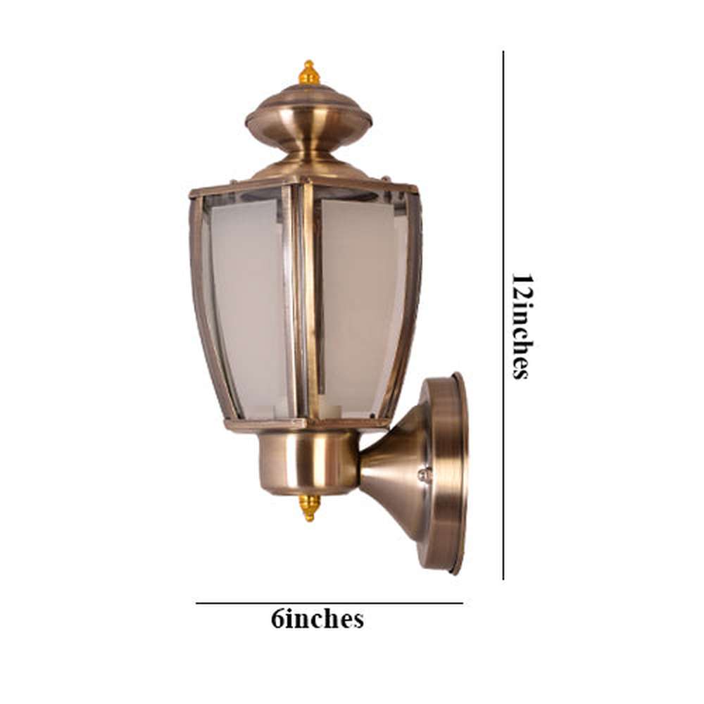 Outdoor Wall Light E27, Antique Bronze-Starry Night