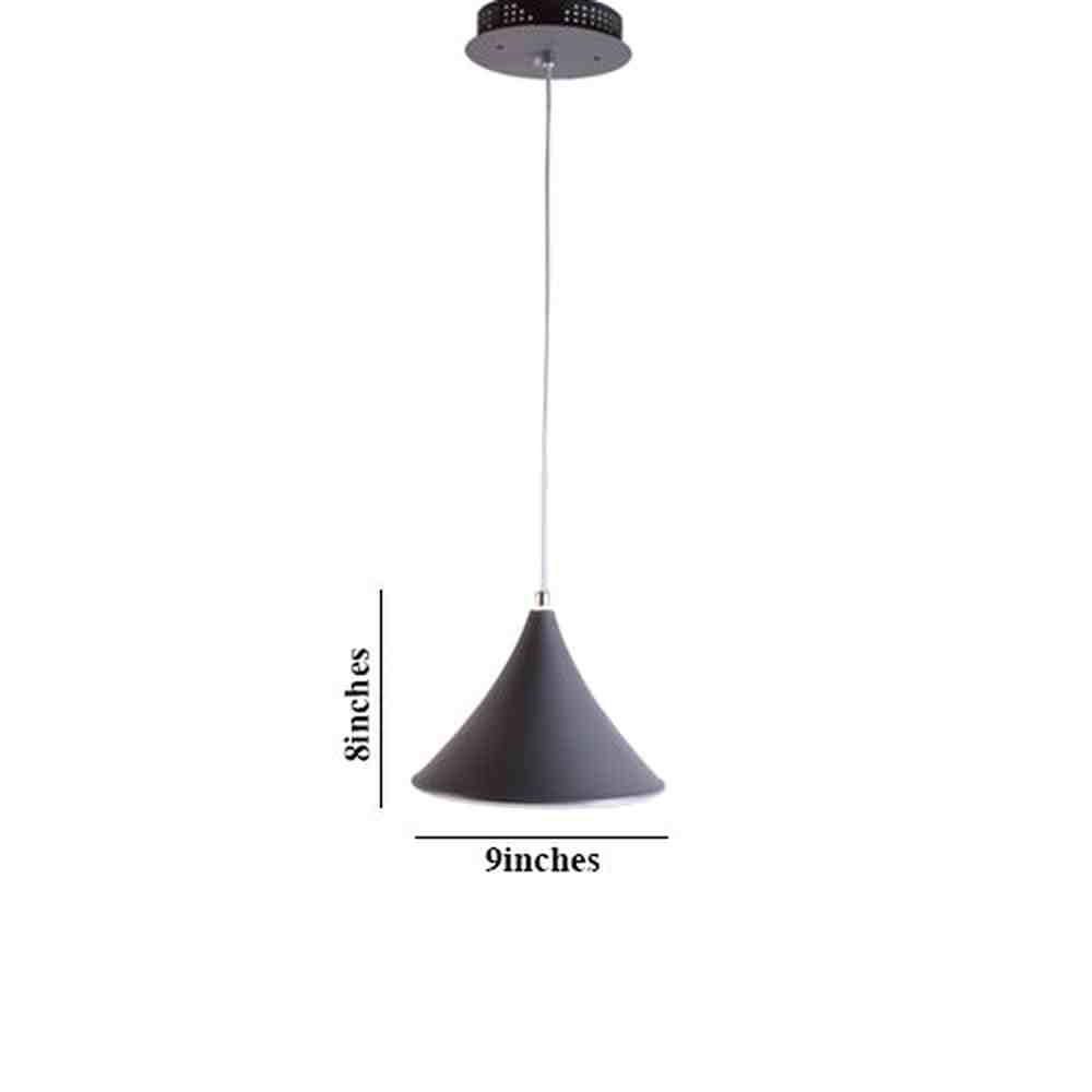 Cone LED Pendant Light Grey-Starry Night