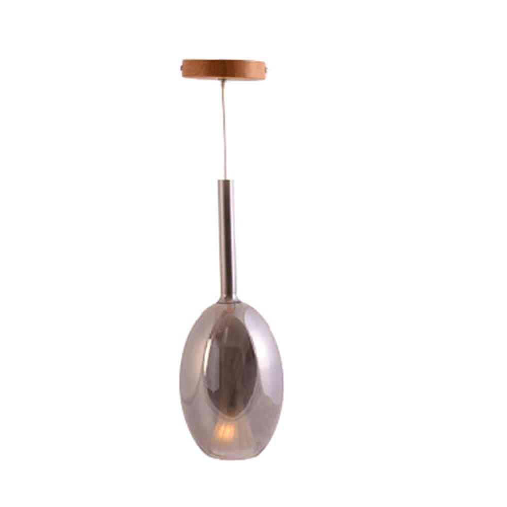 Modern Grey Glass Pendant Light Hanging Light 5 watts-Starry Night