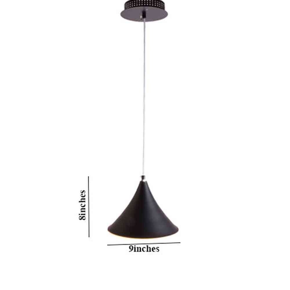 Cone LED Pendant Light Black-Starry Night