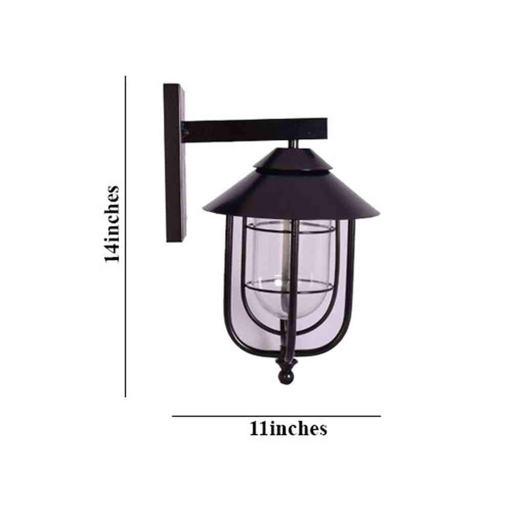 Outdoor Black Wall Light-Starry Night