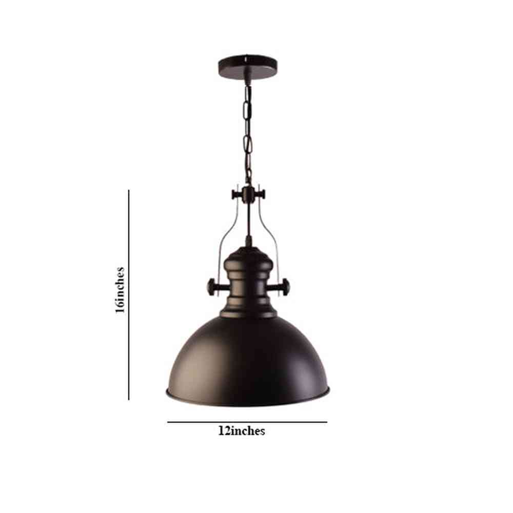 Industrial Look Pendant Light, Black-Starry Night