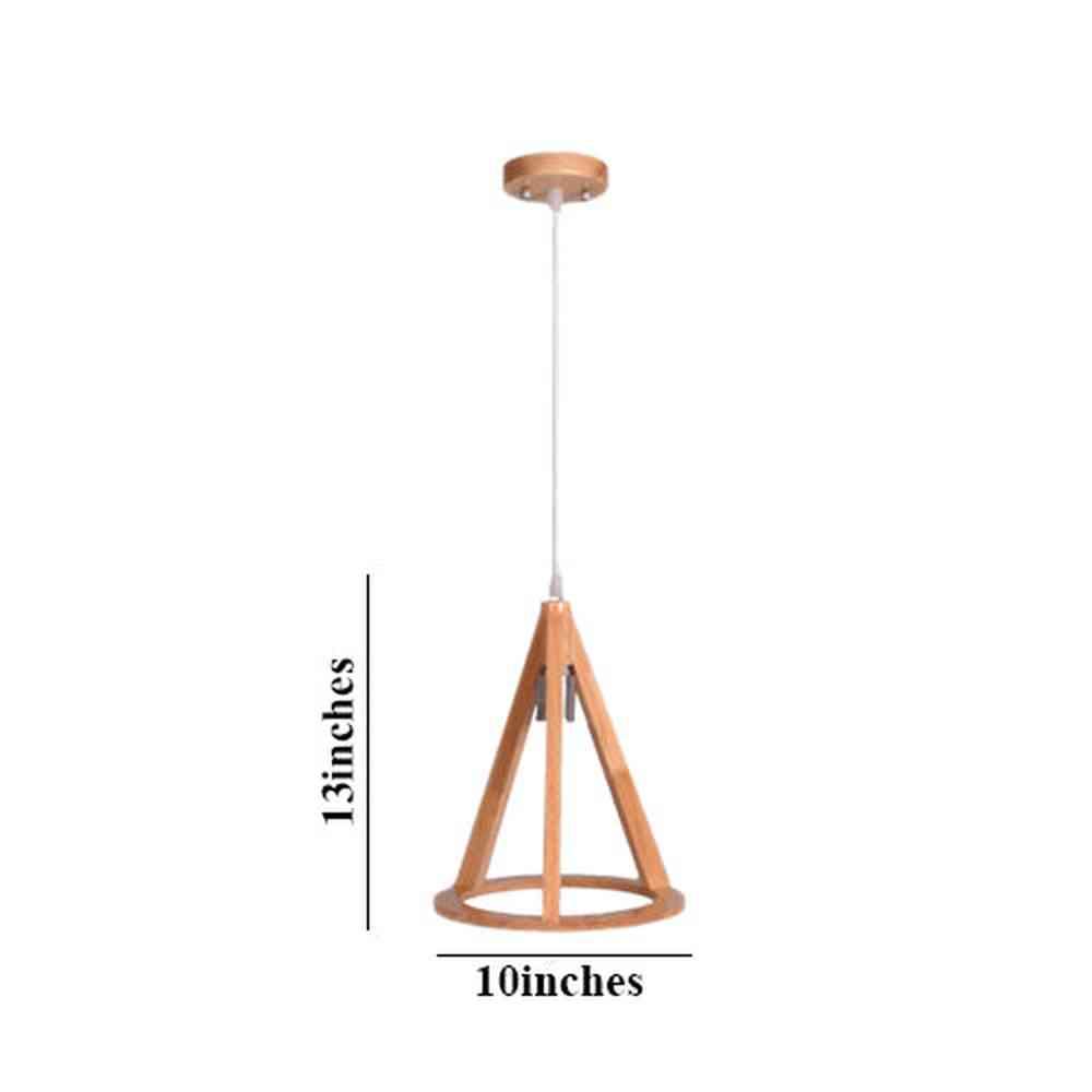 Triangle Wood Pendant Light-Starry Night
