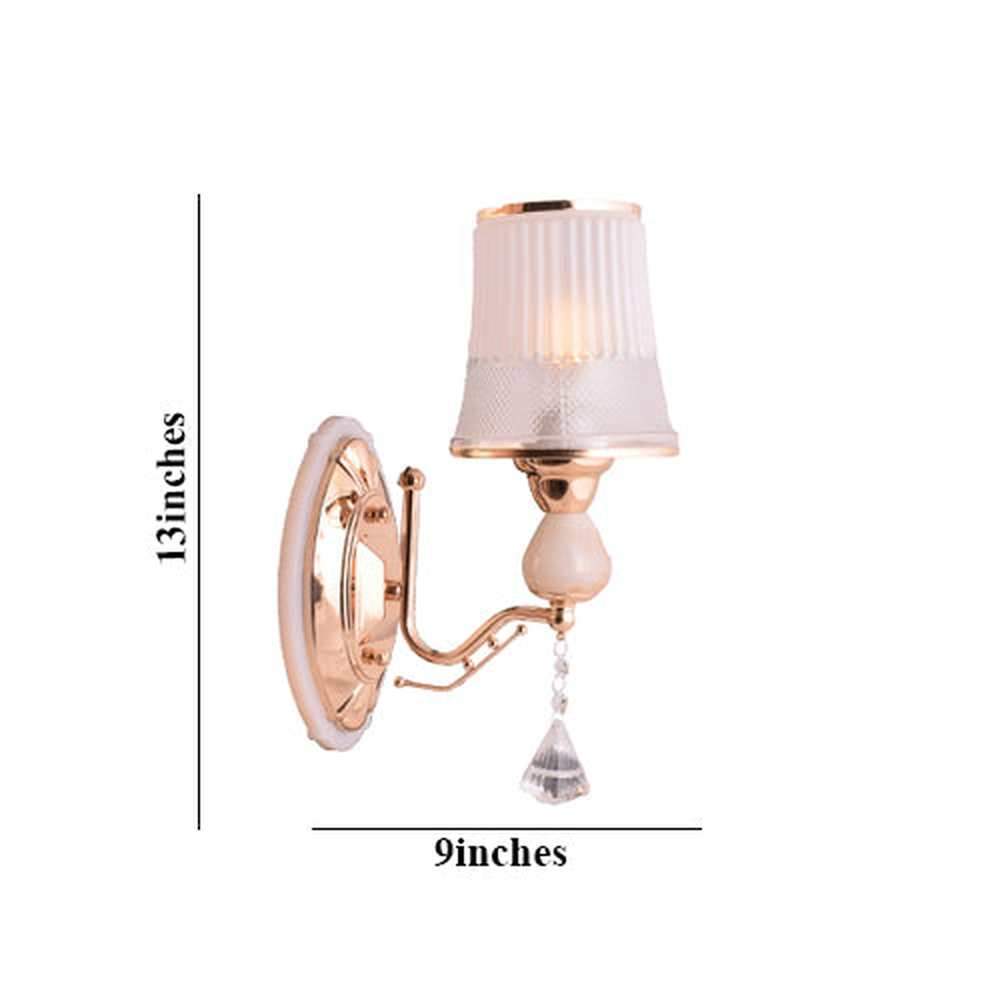 Decorative Gold Wall Light with Glass Shade-Starry Night