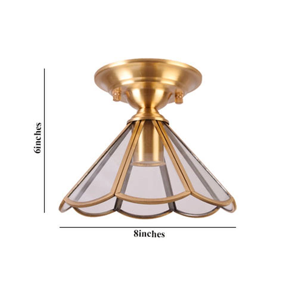 Copper Color American Style E27 Ceiling Light-Starry Night