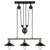 Retro Pendant Retractable Chandelier Light Adjustable Lamp 3 Head-Starry Night