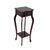 Wood Pedestal End Table Curved Legs with Drawer & Shelf, Cherry-Starry Night
