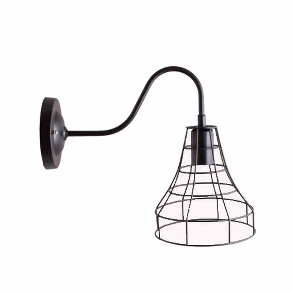 Black Metal Cage Wall Light-Starry Night