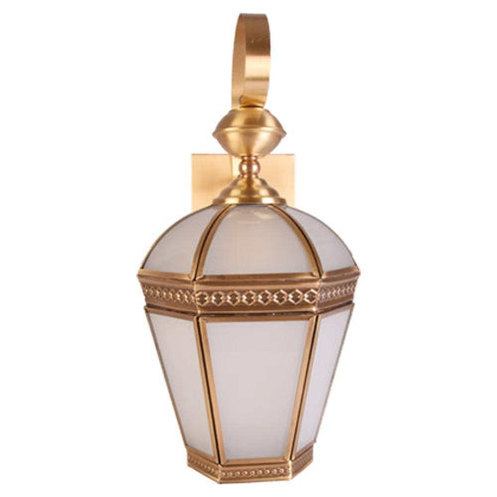 Outdoor Wall Light Copper with Frosted Glass Shade, E27-Starry Night