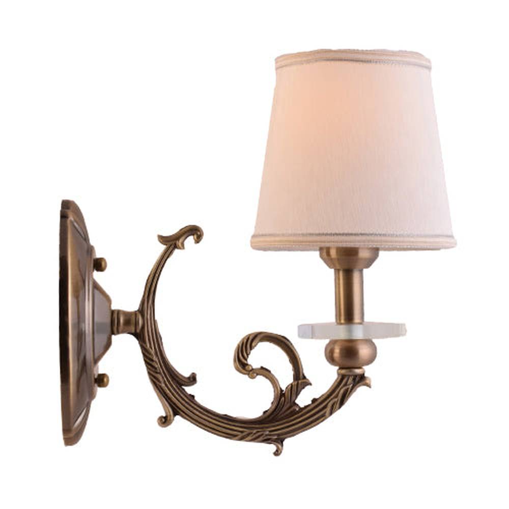 Antique Gold Wall Lamp with Fabric Shade-Starry Night