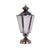 Outdoor Post Pillar Lantern Light E27, Silver-Starry Night