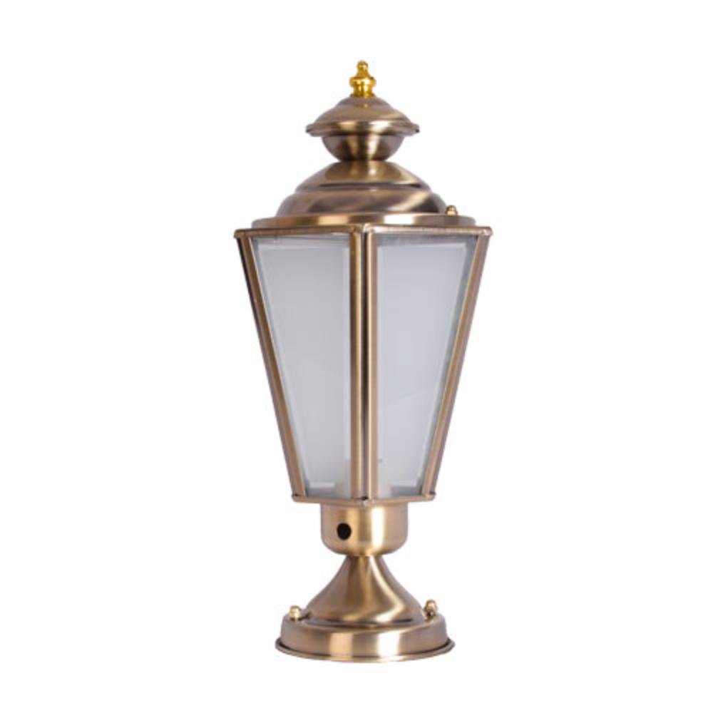 Outdoor Post Pillar Lantern Light Antique Bronze-Starry Night