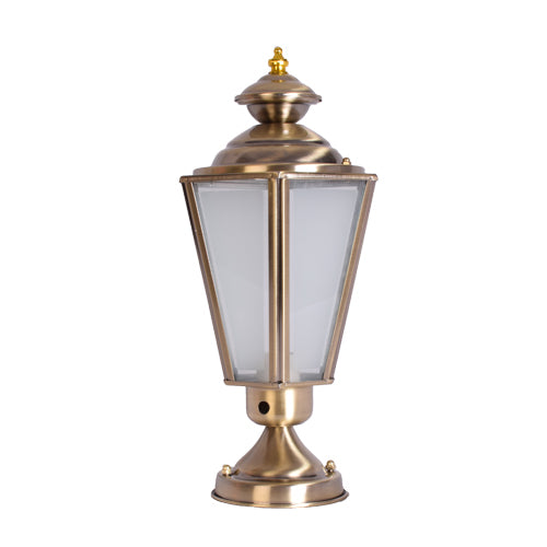 Outdoor Post Pillar Lantern Light Antique Bronze-Starry Night