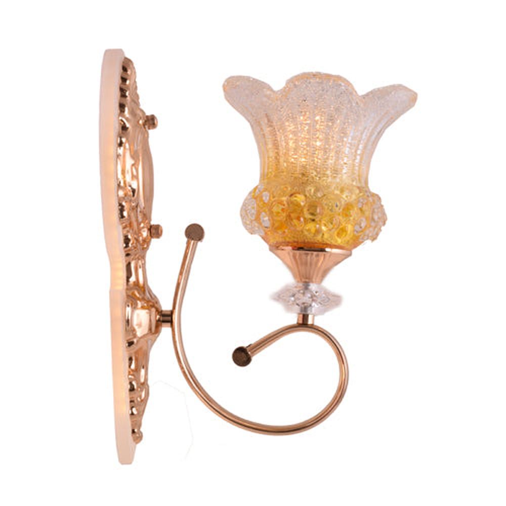 Decorative LED Wall Light with Yellow Glass Shade-Starry Night