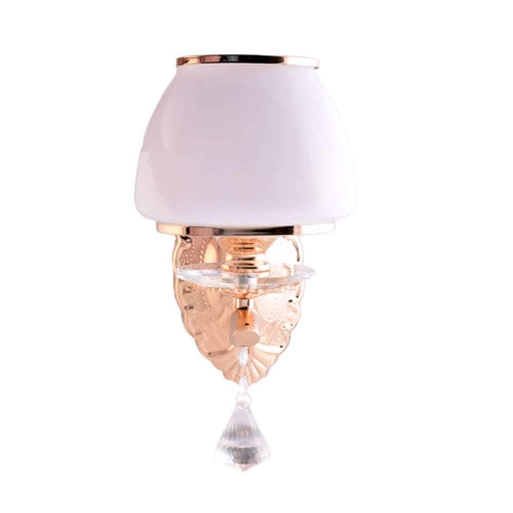 Wall Light Gold with White Shade and Crystals-Starry Night