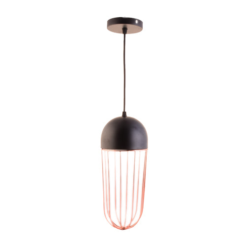 Copper Cage Black Pendant Light with E27 Holder-Starry Night