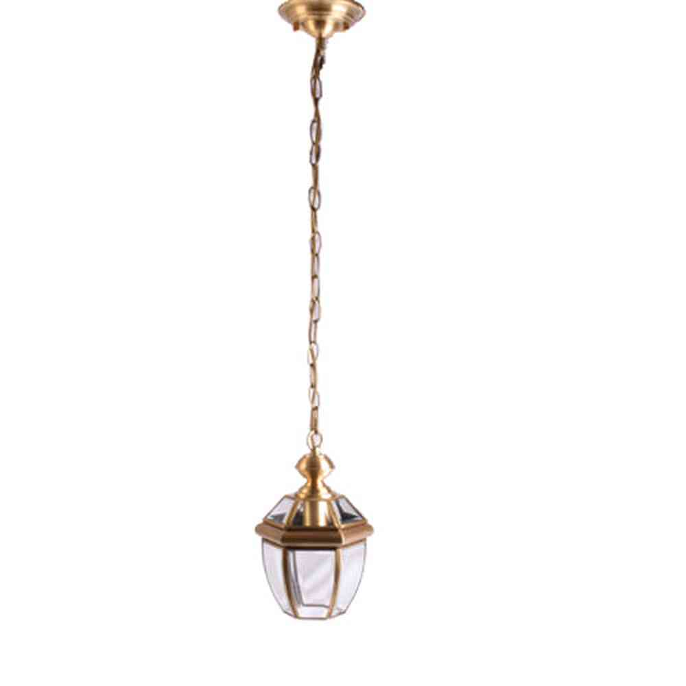 Polished Bronze Pendant Light-Starry Night