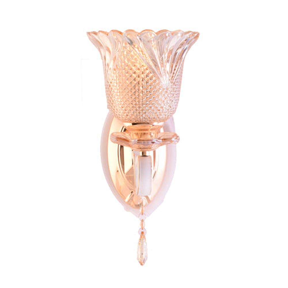 Gold LED Wall Lamp with Glass Shade-Starry Night