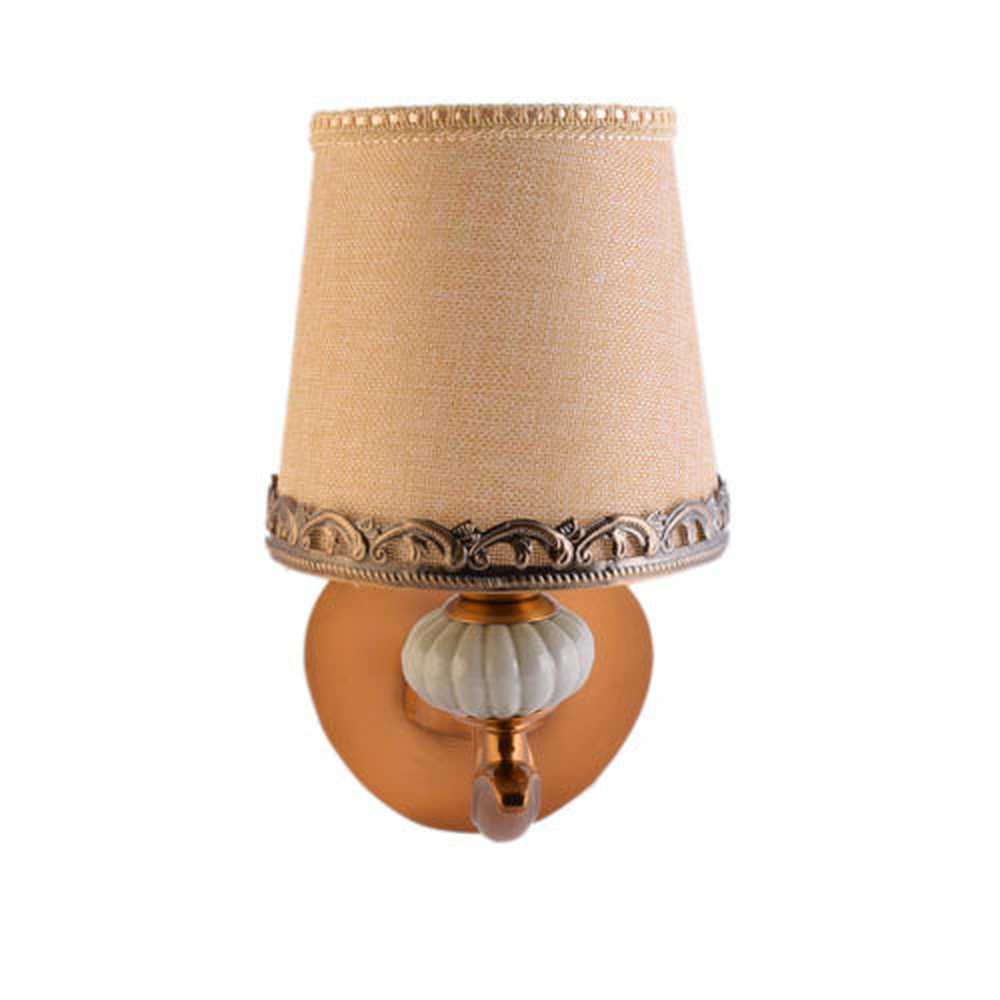 Brown Wall Light with Fabric Shade-Starry Night