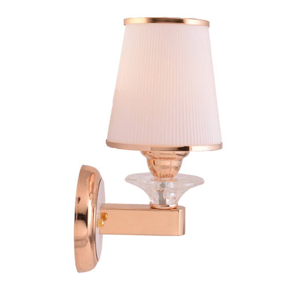 Gold Wall Lamp with White Glass Shade-Starry Night