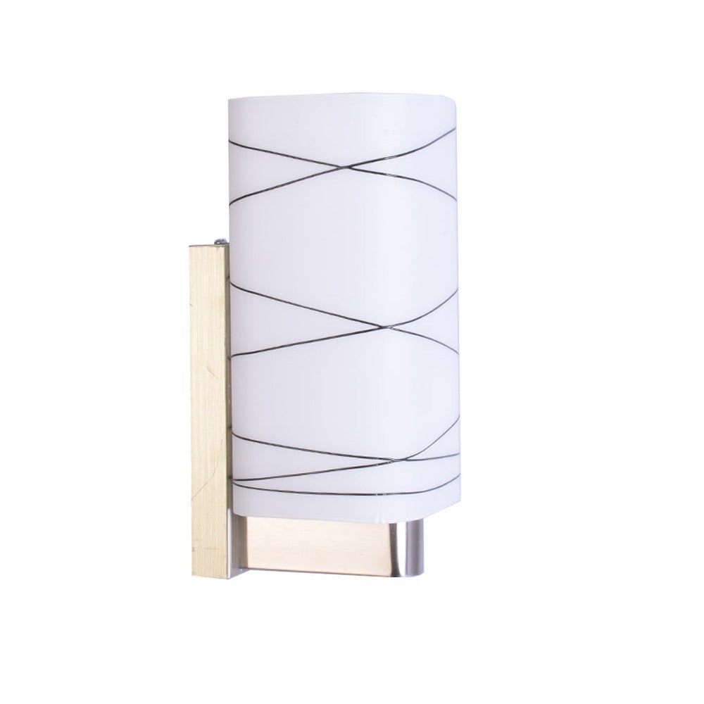 Designer White Glass Wall Light-Starry Night