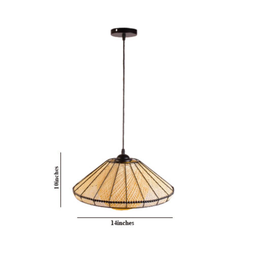 Decorative Pendant Light E27 Holder, Black &amp; Yellow-Starry Night