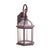 One-Light Outdoor Wall Lantern with Clear Glass, Brown-Starry Night