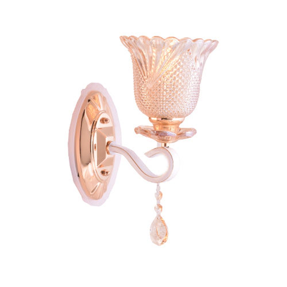 Gold LED Wall Lamp with Glass Shade-Starry Night