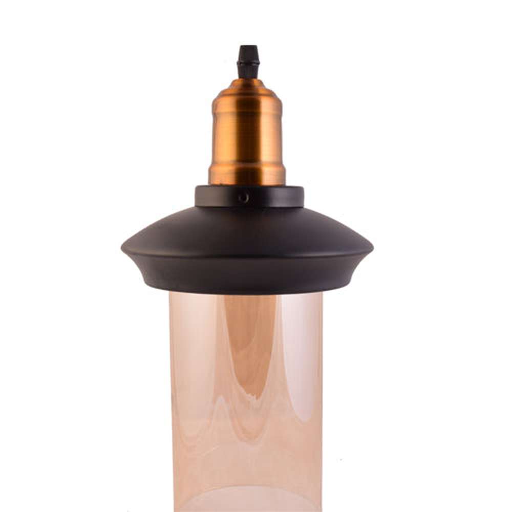 Black Top Brown Glass Pendant Light-Starry Night