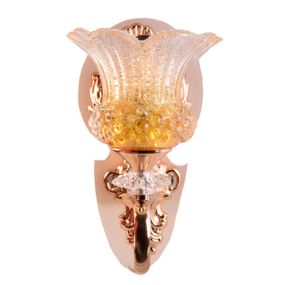 Decorative LED Wall Light with Yellow Glass Shade-Starry Night