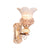 Golden Decorative Wall Light with Glass Shade, E14-Starry Night