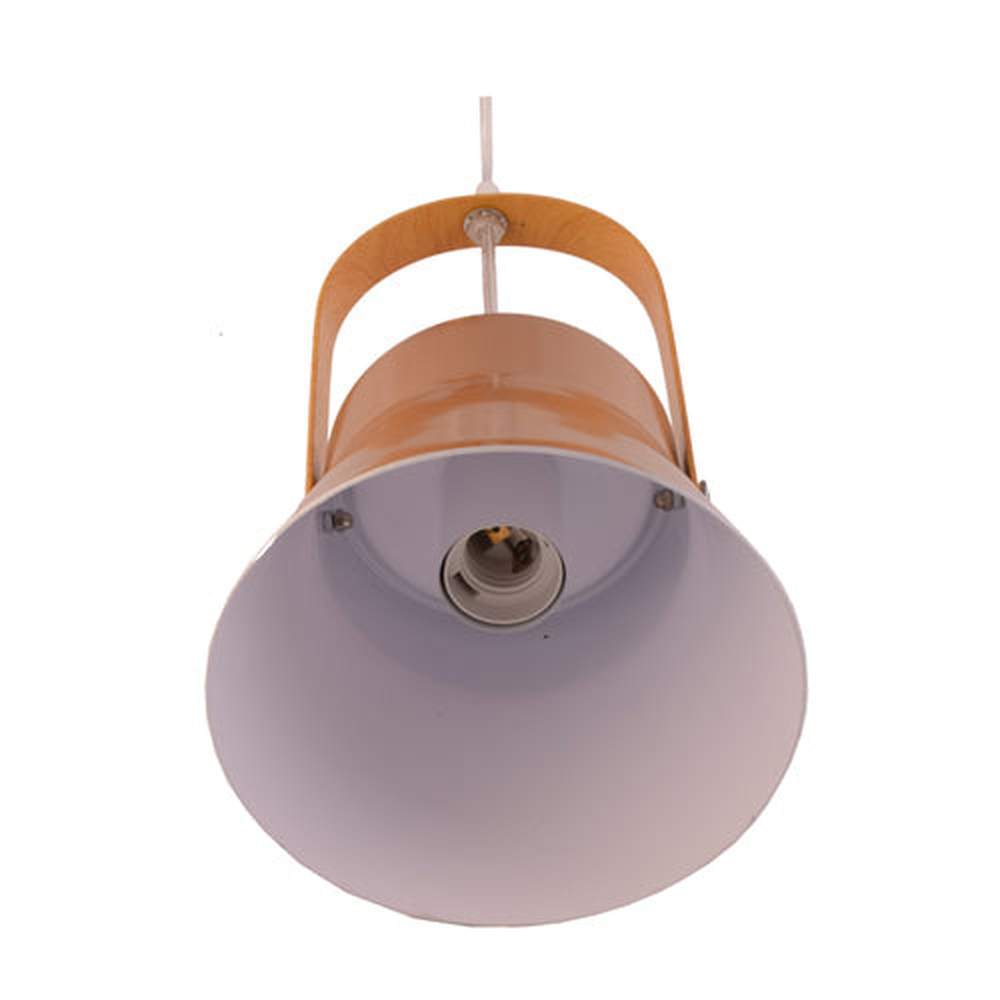 Metal Pendant Light E27 Base Gold with Wood Handle-Starry Night